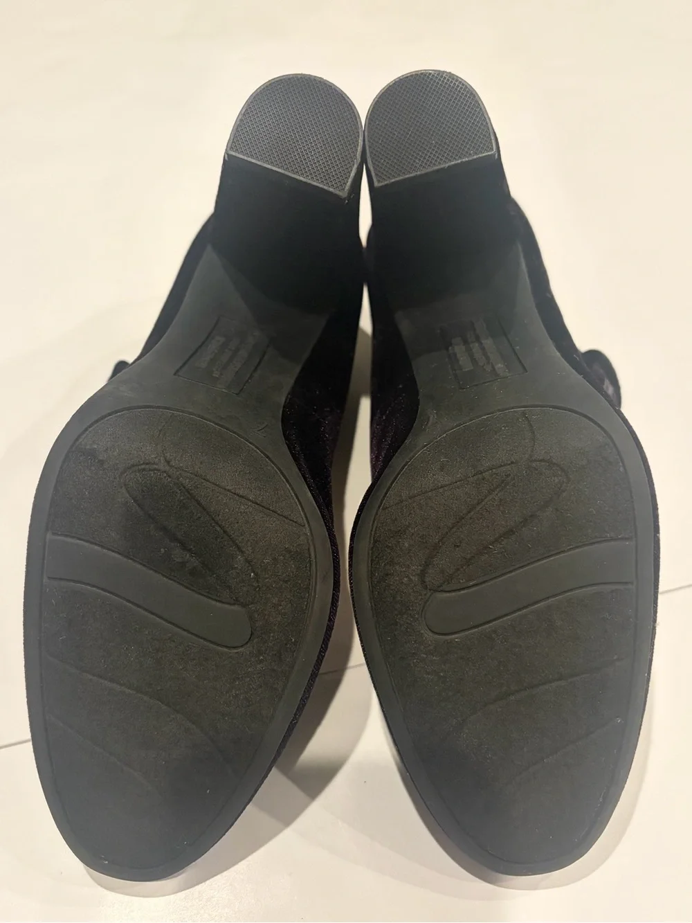 Christian Siriano for Payless Marley Purple Velvet Mary Jane Block Heels Size 7
